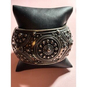 Vintage Bronze Boho Clamper Style Cuff Bracelet
